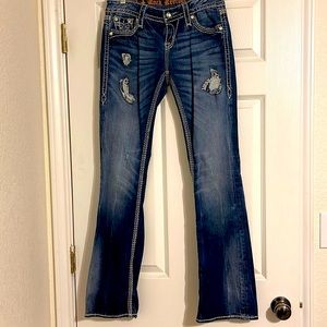 Rock Revival Vivian Easy Boot Distressed Jeans